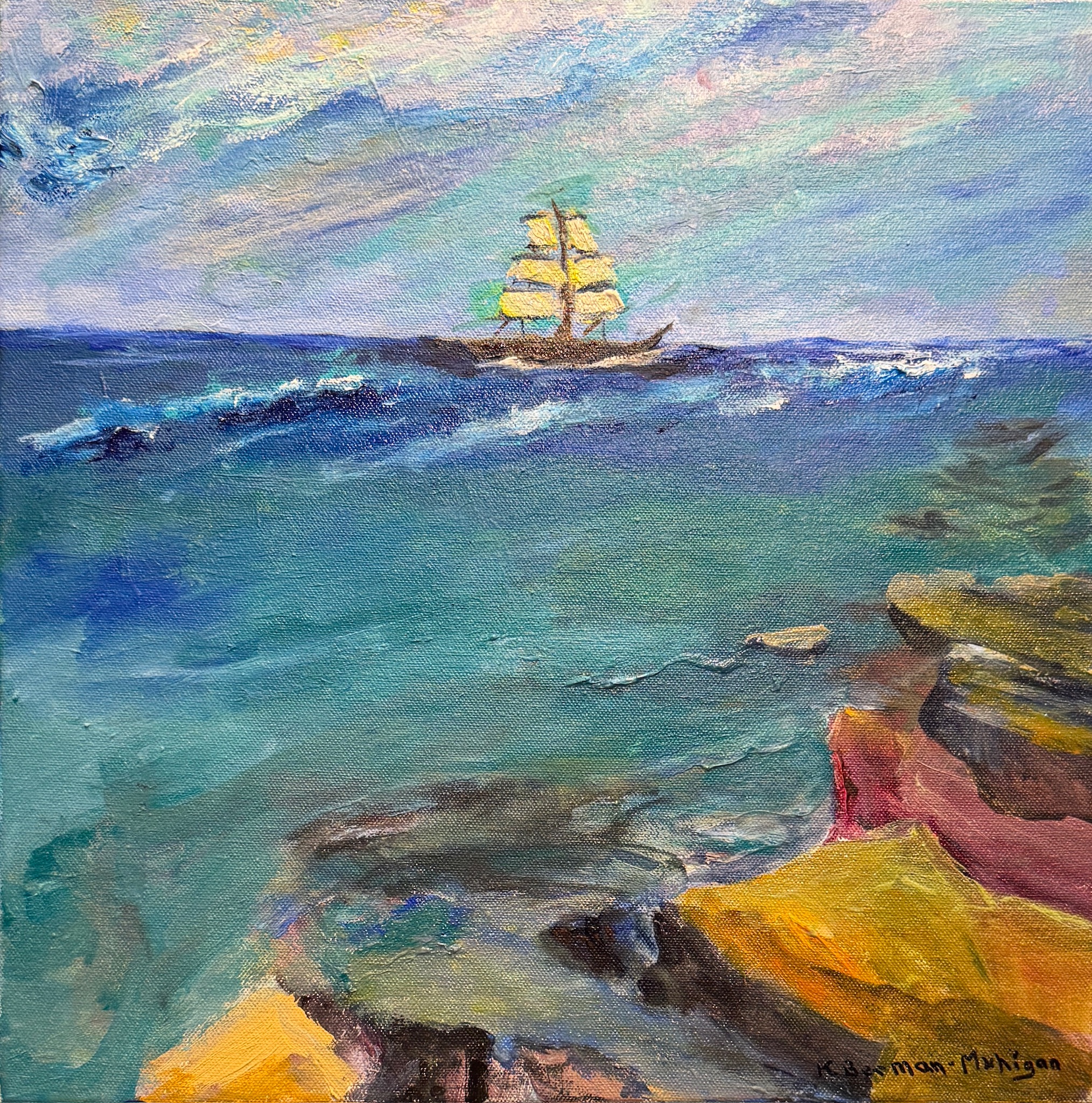 acrylic painting on canvas